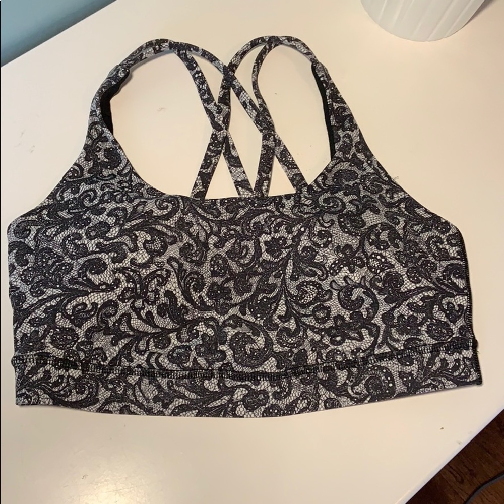 lululemon athletica Black and White Sports Bra